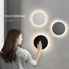 Lámpara de pared Moderna Tres Temperaturas de Color Luz LED con Touch Swith Bedside El Stair Iluminación Dormitorio Metal