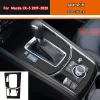 Autocollant intérieur de voiture, Film de protection pour boîte de vitesses, pour Mazda CX-5 2017 – 2020, autocollant de panneau de fenêtre de voiture en Fiber de carbone noir