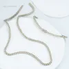 Hip-Hop Fine Jewelry Necklace Gra Cluster S Sterling Sier Champagne Lab-Grown Diamond Mossanite Moissanite Tennis Chain