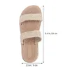 Sandały Kapcie damskie domowe słomkowe sandałowy sandałowy domowy moda plaża płaska damska