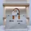 Totes Rive Sac Designer Sac Version correcte Haute Qualité Gauche Beach Femmes Toile Crochet Sac À Main Fourre-tout Sacs À Provisions Hommes Bourse De Luxe En Relief