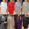 デザイナーの女性服2024ニューパーティーファッションスパンコールパールカラーウエストラップナイトクラブドレススモールドレスレディースレースボディボディコンvネックレディースドレス