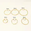 DODOAI 40mm-90mm Hoop Name Earrings Customize Name Earrings Hoop Stainless Steel Customized Personalized Jewelry with Gift Box 240118
