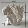 3D Angel Silicon Vase mögel Betong Cement Planter Hem Desk Decoration Harts Craft Silicone Flower Pot Forms 22060120l
