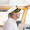 Boinas Sombrero Capitán Marinero Sombreros de yate Capitanes de barcos Hombres Navegación Gorra de fiesta para adultos Accesorios Barco Traje náutico bordado Mujeres