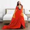 Blankets Flannel Throw Blanket The Great Red Star Soft Bedspread Warm Plush For Bed Living Room Picnic Travel Home Couch