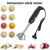 Blendery Immersion Ręka Blender Electric Food Handheld Gotheld Gotowanie Uzupełniające się maszyna do spożywcza wtyczka czarna