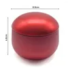 Förvaringsflaskor Portable Tinplate Candle Tin Solid Color Round Containers Travel Cosmetic Jar Oil Cream Pot Sealed Metal Can