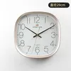 Wall Clocks Gold Clock Modern Design Living Room Square Watches Home Decor Mute Metal Kitchen Mind Gift Zegary