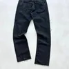 Jeans Vintage Casual Patchwork Tasche multiple Pantaloni dritti Uomo Donna Abbigliamento Pantaloni autunno inverno