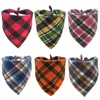 Vêtements pour chiens The Creativehome Bandanas Foulard pour animaux de compagnie Plaid mignon pour chiot chat chaton et autres animaux (paquet de 6)