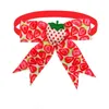 Dog Apparel 10pcs Bow Tie Fruit Strawberry Pattern Pet Supplies Small Grooming Accessories