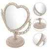 Mirrors Mirror Vintage Heart Decor Room Makeup Table Vanity Coquette Standing Plastic