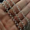 Necklaces Unibabe Pure Silver 3mm Thick Cross O Link Chain S925 Necklace Sweater Chain Sterling 925 Silver Jewelry