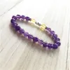 Bracelets Natural Purple Quartz Bracelet High Quality Yellow Quartz Mala Elephant Bracelet Purple Woman Bracelets Wrist Yoga Bracelets