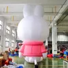 6mH (20ft) With blower wholesale Promotion sale inflatable mascot cartoon character animal colorful fox and rabbit customized lifelike advertising