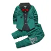 Enfants Vêtements Plus Diluants Ensembles Printemps Automne Survêtement Bébé Garçons Enfant À Manches Longues Gentleman Costumes Enfants T-shirt Pantalons Vêtements Ensembles 240123