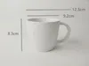 Tasses Creative Ceramic White Mug Unique Rogoshed Design Logo Hando Gandage Coffee Tea tasses Custom Gift