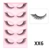 new Cat Eye Lashes Comfortable Fake Eyelashes Wispy Natural Look 18mm Fox Volume 5 Pairs Pack