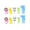 Dinnerware Mini Animal Cartoon Picks Children Cute Snack Cake Dessert Fruit Forks Lunch Accesorioes For School Kids