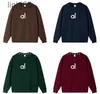 Mens Hoodies Sweatshirts Outfits Al Women Outfit Perfekt överdimensionerad tröja Lossa långärmad Crop Top Fitness Workout Crew Neck Blus Gym Ladiestyqs