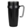 Garrafas de água OMZ Caneca Térmica Alça Antiderrapante Copo Ajustável Compatível Para 20oz (Preto)