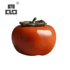 Tangpin ceramiczne herbatę herbaty persimmon herbata kanistry chińskie akcesoria kung fu herbaty 240124