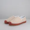 Sandals White Woven Women Flat Espadrilles Brown Sole Round Casual Pump Cover Concise Office Lady Ruffle Sewing Roman Beach Shoe