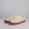 Sandali Espadrillas piatte da donna in tessuto bianco Suola marrone Copri pompa casual rotondo Conciso Office Lady Ruffle Cucito Scarpa da spiaggia romana