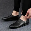 Echtes Leder Männer Casual Schuhe Luxus Marke Weiche Herren Loafer Atmungsaktive Mokassins Slip auf Faul Fahren Plus Größe 3847 240124