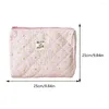 Cosmetic Bags Quilted Makeup Bag Cute Toiletry Large Capacity Travel Pouch For Women And Girls