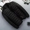 Lightweight and warm men's down jacket slim fit ultra-thin hooded down jacket