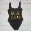 Addio al nubilato Squadra Sposa Squadra Costumi da bagno Lady Festa di nozze Regalo Fodera Gamba alta Taglio Donna Costumi da bagno Costume da bagno 240118