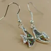 Boucles d'oreilles pendantes Fleure Esme, mariage de noël coûteux pour femmes et hommes, cadeaux goutte Orange péridot mélange opale de feu plaqué Rhodium R3591