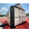 wholesale New arrival 6x4x3.5mH (20x13x11.5ft) With blower inflatable pub with chimney,movable house tent inflatables party bar for outdoor entertainment