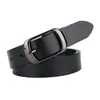 Ceinture en cuir de vache femme ceintures en cuir véritable pour femmes couleur marron jean alliage boucle ardillon sangle bonne qualité peau de vache Cinto 240122