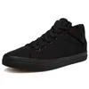 Canvas ökar sneakers Young 3cm höjd svart cool manlig skor andas andningsduk Mens casual skor 240125 451