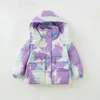 Down Coat Children's Jacket Wholesale Girl's Mid-Längd Baby Hooded Stand-Up Collar Thermal Camouflage