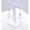 Earrings DAIMI Color Topaz Earline gemstones Female Yellow 14K Gold Injection Cut Amethyst Earring Girlfriend Gift