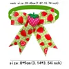 Dog Apparel 10pcs Bow Tie Fruit Strawberry Pattern Pet Supplies Small Grooming Accessories
