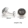 Boutons de manchette hommes TOMYE XK22S018 modèle d'affaires français rond robe formelle chemise manches bouton boutons de manchette bijoux cadeau de mariage 240124