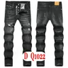 Jeans pour hommes D2 Luxe Italie Designer Denim Jeans Hommes Pantalons de broderie DQ21022 Mode Wear-Holes splash-ink stamp Pantalon Moto Vêtements d'équitation US28-42 / EU44-58