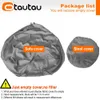 OTAUTAU Outdoor Waterproof Bean Bag Cover with Stool Case Wash-free Cotton Linen Beanbag Chair Floor Seat Pouf Ottoman DD1FSM1T 240118