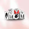 سحر جديد Sterlling Sier Heart Bead Mother Pendant Fit Preselet Bracelet Women Fashion Modelry Love Gift