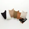T-shirt manches longues en laine douce pour femme, col rond, Slim Fit, hauts chauffants de base, automne et hiver, 240118