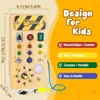Montessori Busy Board Sensory Toys Led Light Light Switch 제어 여행 활동 24 세 240124 어린이 게임