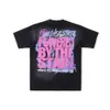 T-shirt da uomo Hellstar 2024 designer Fashion Hip Hop Brain Casco maniche corte