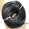 Cordons en cuir noir 3mm, corde en cuir véritable pour bricolage entier 50m Lot268m