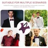 Bogen 3pcs Party Kragen Krawatte Charm männliches Hemd Hochzeit Kostümzubehör