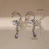Stud Earrings Fashion Tassel Irregular Metal For Women High-end Temperament Light Luxury Niche Ins Simple Wedding
